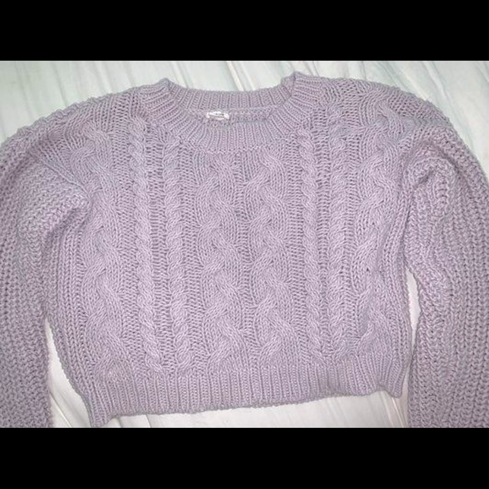 Knitted crop top